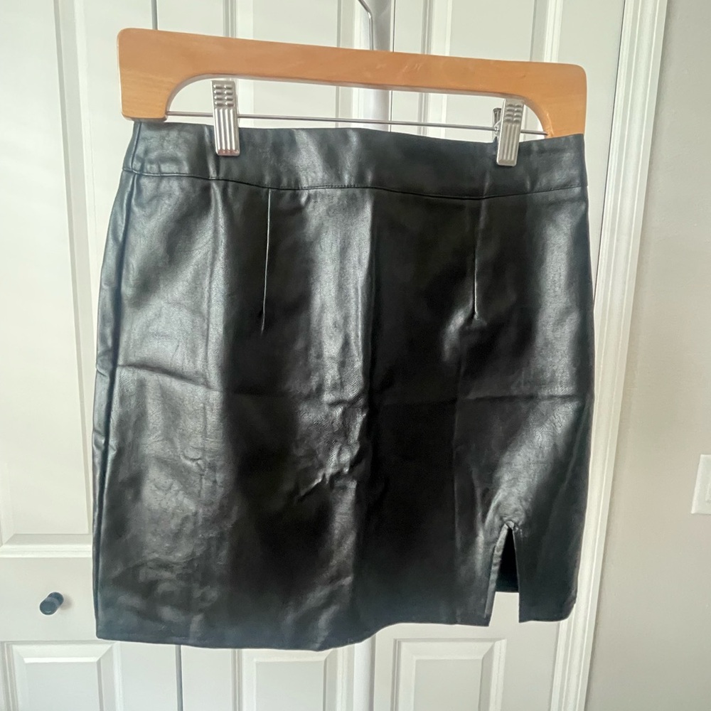 Lulu's Black Faux Leather Pants